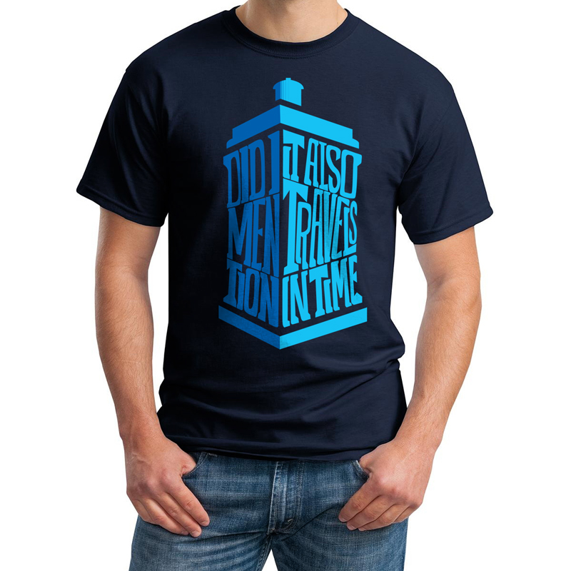 It Also Travels In Time Ricky, let me tell you something about the human race. You put a mysterious blue box slap-bang in the middle of town, what do they do? Walk past it. Now stop your nagging. Let's go and explore.